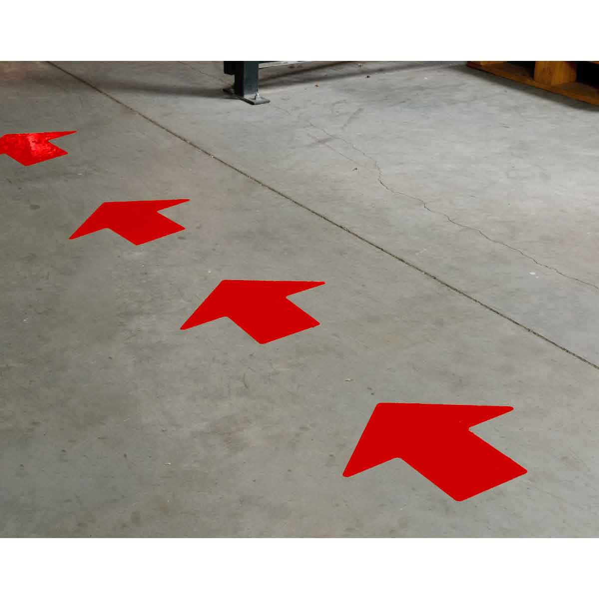 4" X 10" B514 RED FLOOR ARROWS 25PK