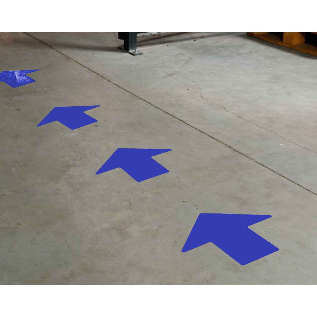 2" X 5" B514 BLUE FLOOR ARROWS 100PK