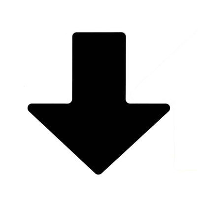 2" X 5" B514 BLACK FLOOR ARROWS 100PK