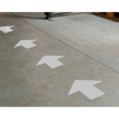 2" X 5" B514 WHITE FLOOR ARROWS 100PK