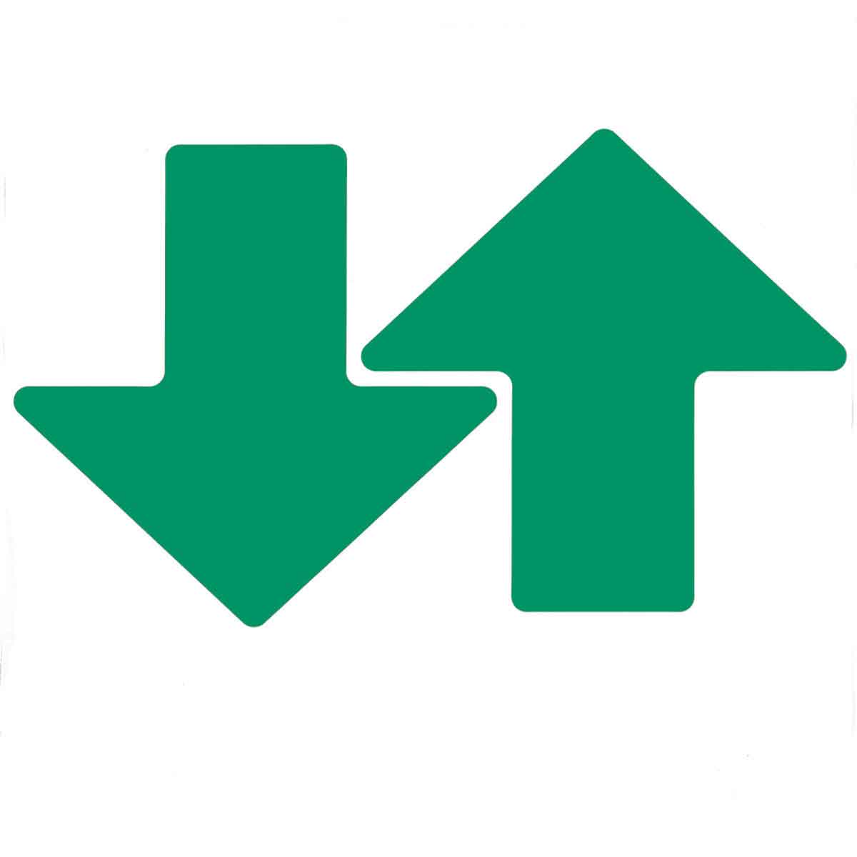 3" X 8" B514 GREEN FLOOR ARROWS 50/PK