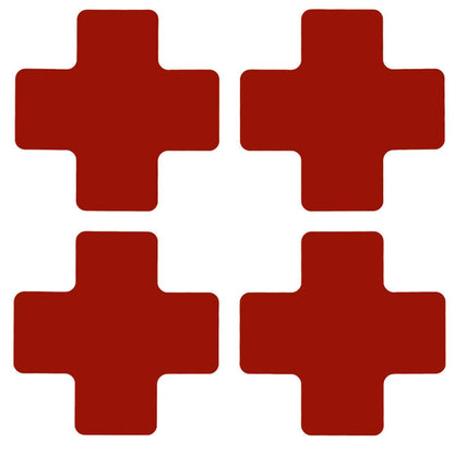 2" X 5" B514 RED FLOOR CROSSES 20PK