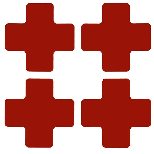 2" X 5" B514 RED FLOOR CROSSES 20PK