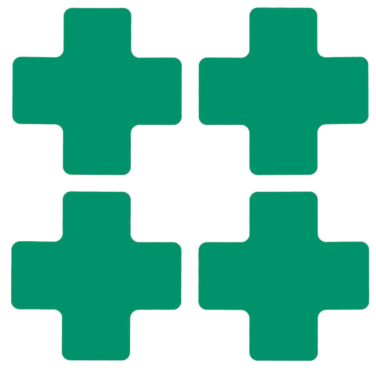 2" X 5" B514 GREEN FLOOR CROSSES 20PK