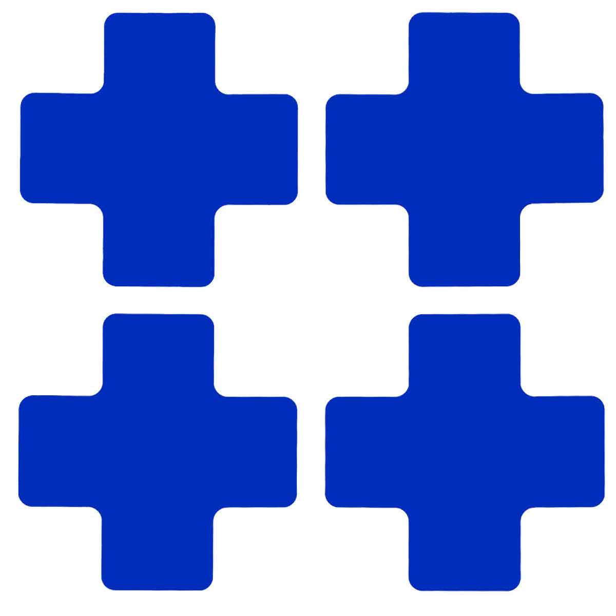 2" X 5" B514 BLUE FLOOR CROSSES 20PK