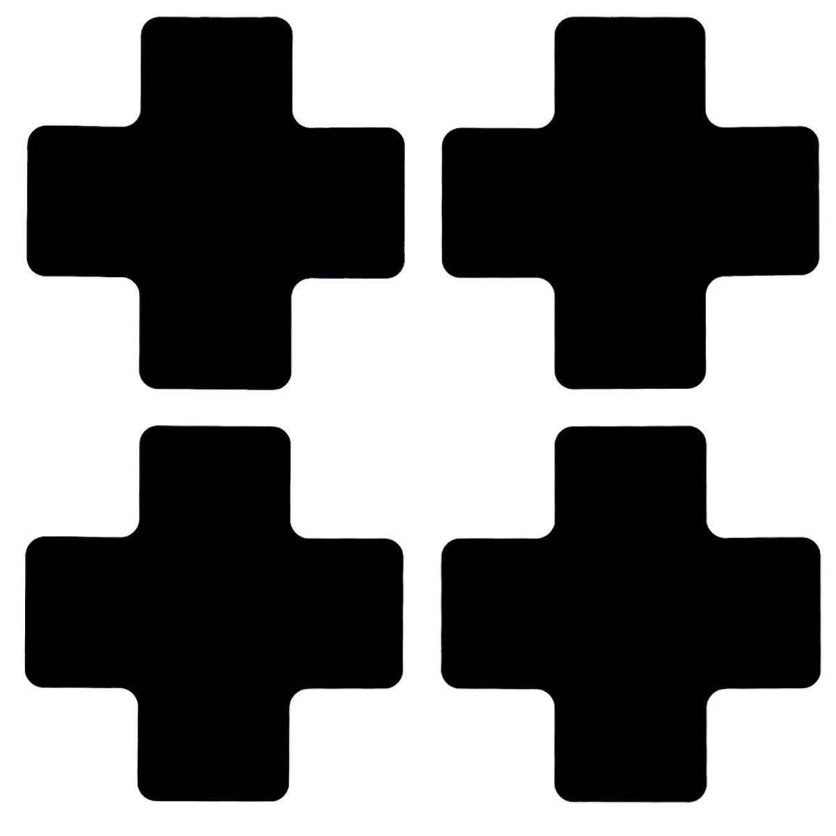 2" X 5" B514 BLACK FLOOR CROSSES 20PK