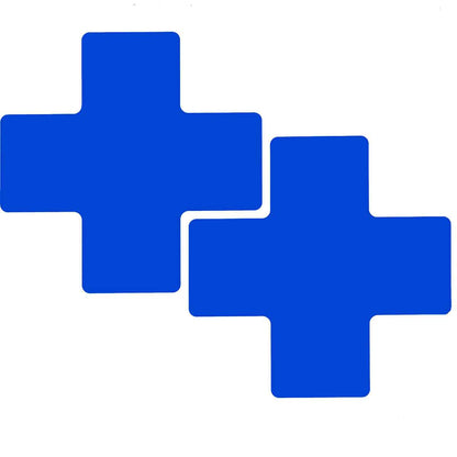 3" X 8"B514 BLUE FLOOR CROSSES 20PK