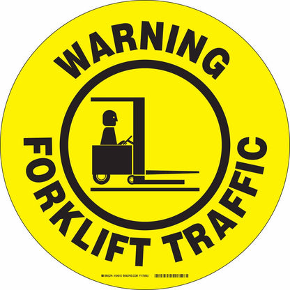 B534FS 17" BLK/YEL WRNG FORKLIFT TRAFFIC