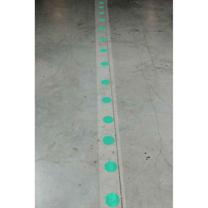 3.5" B514 GN FLOOR DOTS SPACED 18" 80/RL
