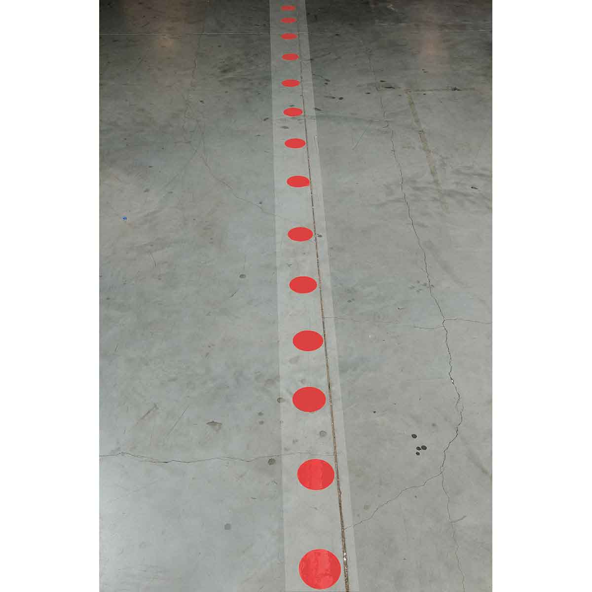3.5" B514 RD FLOOR DOTS SPACED 18" 80/RL