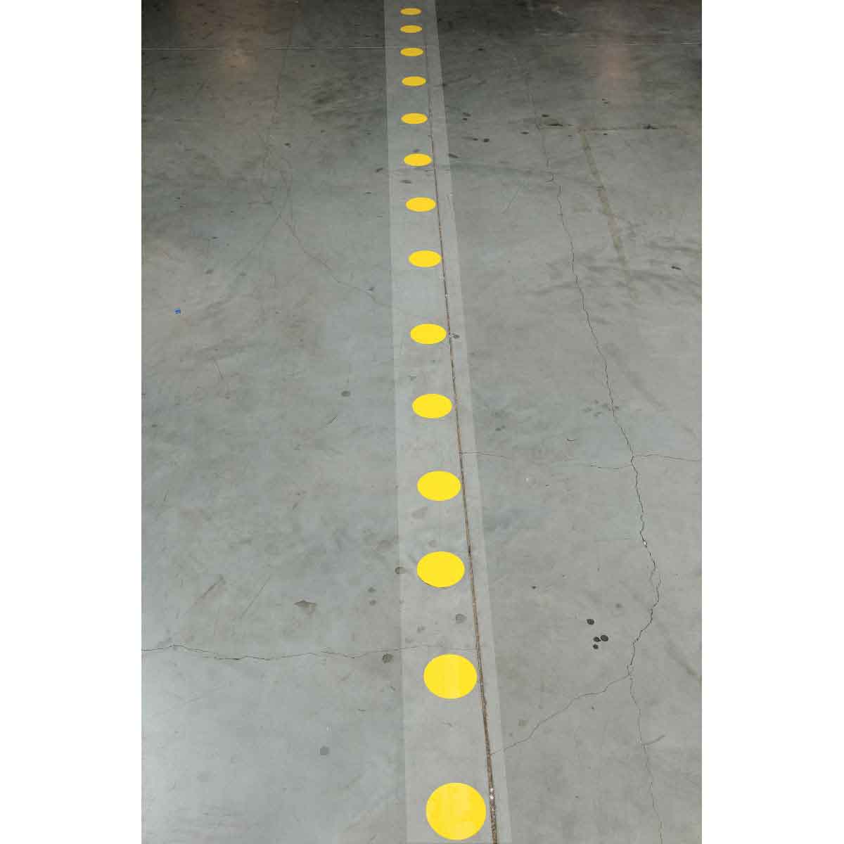 3.5" B514 YL FLOOR DOTS SPACED 18" 80/RL