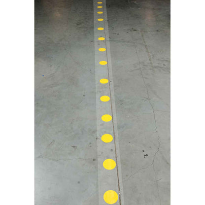 3.5" B514 YL FLOOR DOTS SPACED 18" 80/RL