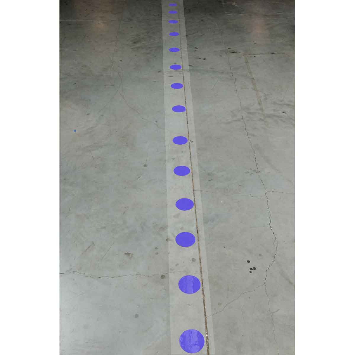 3.5" B514 BL FLOOR DOTS SPACED 18" 80/RL