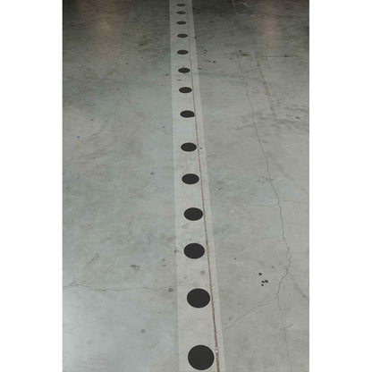 3.5" B514 BK FLOOR DOTS SPACED 18" 80/RL