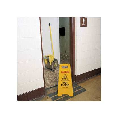 HEAVY DUTY FLOOR STAND 2-SIDED WET FLOOR