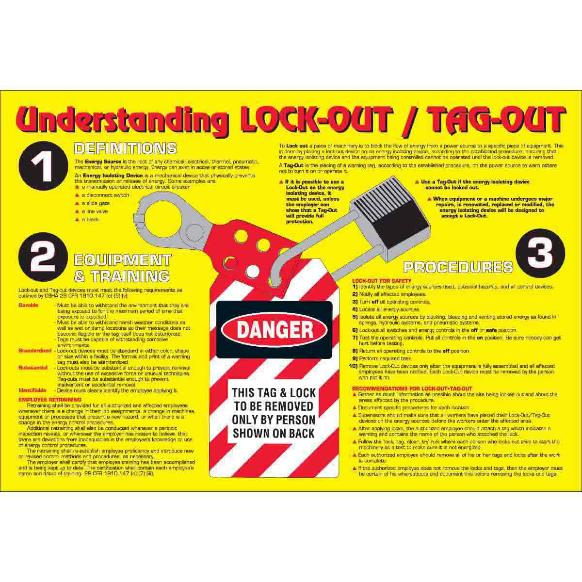 WALLCHART-PLAS-29WX20-UNDERSTDG LOCK OUT