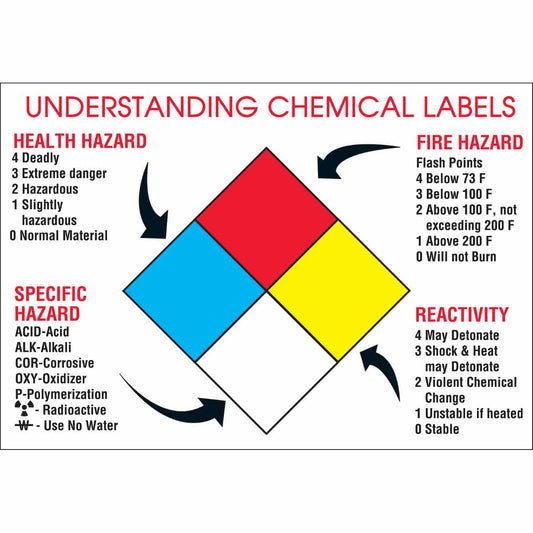 WALLCHART-PLAS-29WX20-UNDERSTDG CHEM LBL