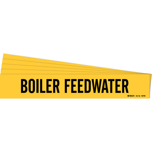 BOILER FEEDWATER Pipe Markers BK/YL PK