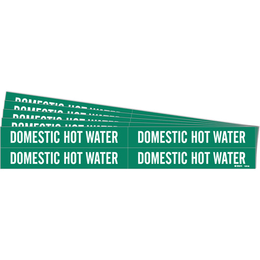 DOMESTIC HOT WATER Pipe Mrks 4 WT/GN PK