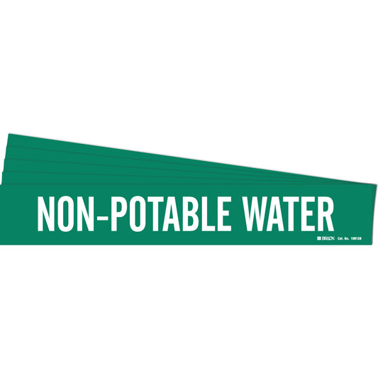 NON-POTABLE WATER Pipe Markers WT/GN PK