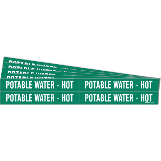 POTABLE WATER - HOT Pipe Mrks 4 WT/GN PK