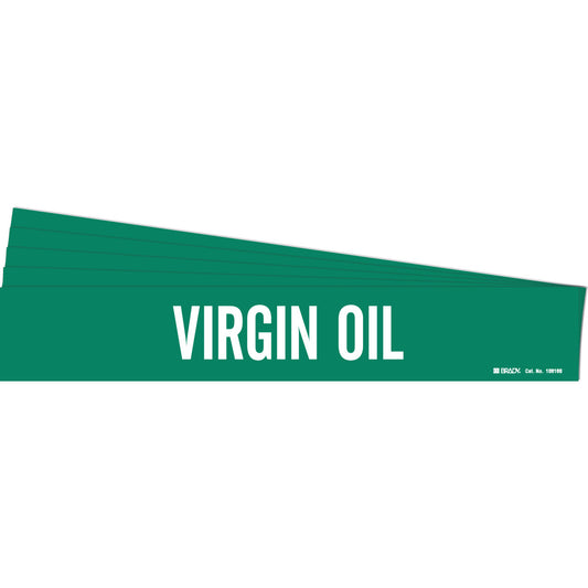 VIRGIN OIL Pipe Markers 1 WT on GN PK