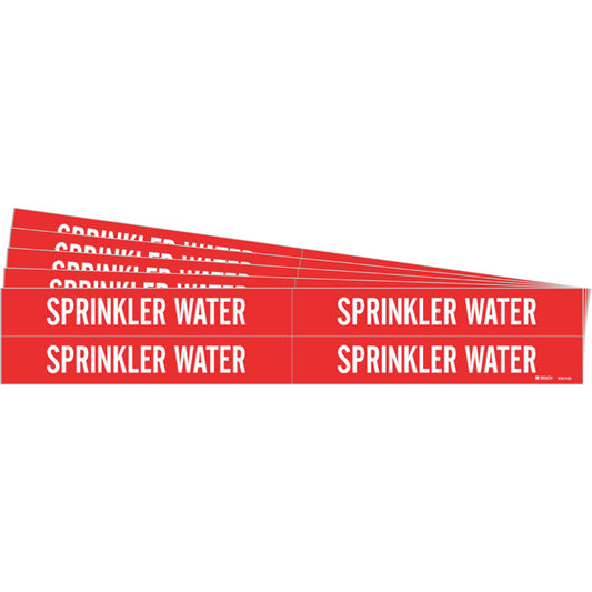 SPRINKLER WATER Pipe Markers 4 WT/Red PK