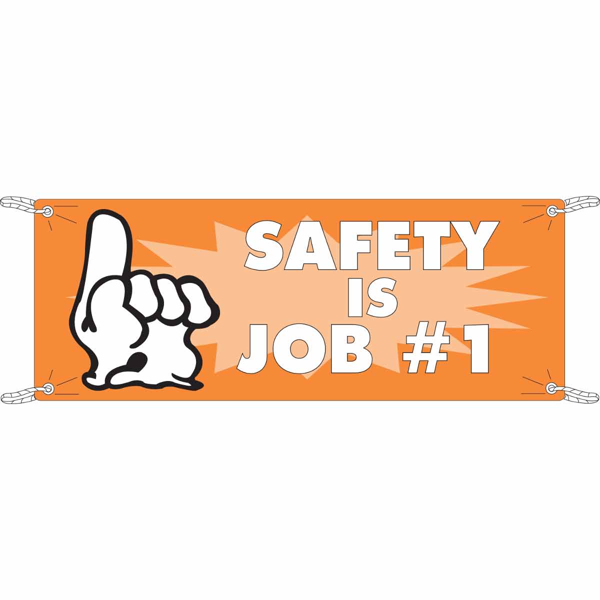 BANNER, 4'X10', SAFEY IS JOB 1