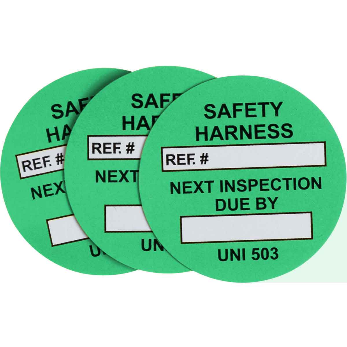 UNVERSAL TAG INSRT SFTY HRNSS 100/PK GRN