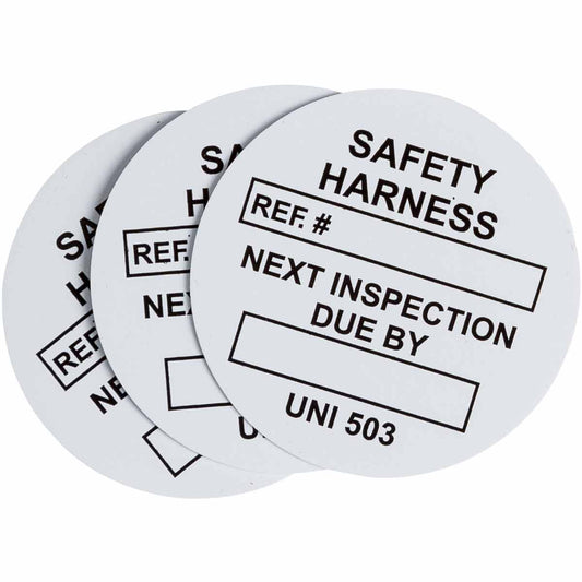 UNVERSAL TAG INSRT SFTY HRNSS 100/PK WHT