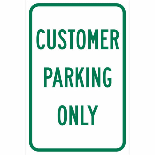 B959 18"HX12"W GRN/WHT TRAFFIC SIGN