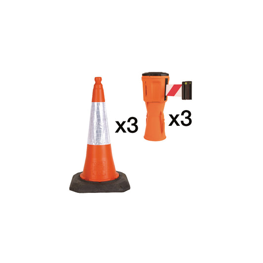 Barrier 3 HEAD RD/WT BELT 3 CONE 3 ADT