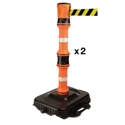 Barrier 2 HEAD BK/WT BELT 2 POST
