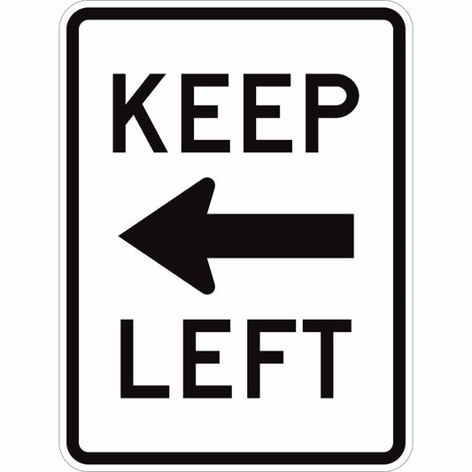 18X24 BLK/WHT TRAFFIC SIGN HIP