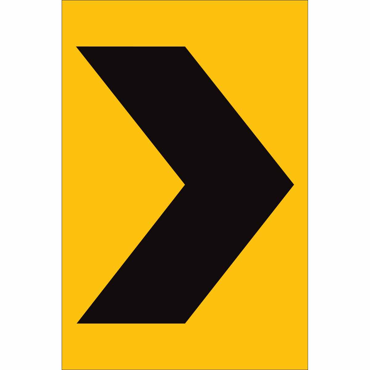 12X18 BLK/YEL TRAFFIC SIGN HIP