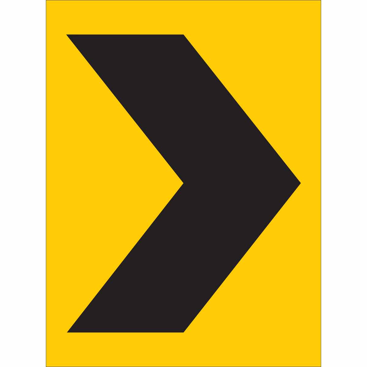 B959 24X18 BLK/YEL TRAFFIC SIGN