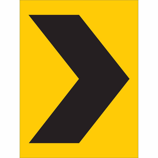 B959 24X18 BLK/YEL TRAFFIC SIGN