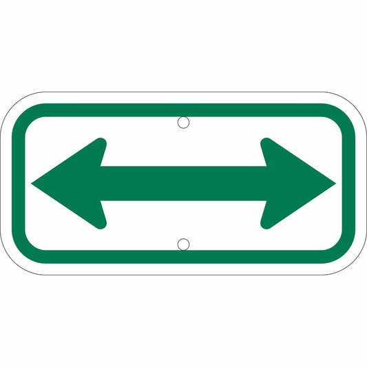 B959 12X6 GRN/WHT TRAFFIC SIGN