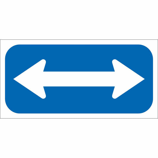 12X6 BLUE/WHT TRAFFIC SIGN HIP