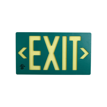 Glo Exit Sign 8.75x15.5 1Side GN/WT