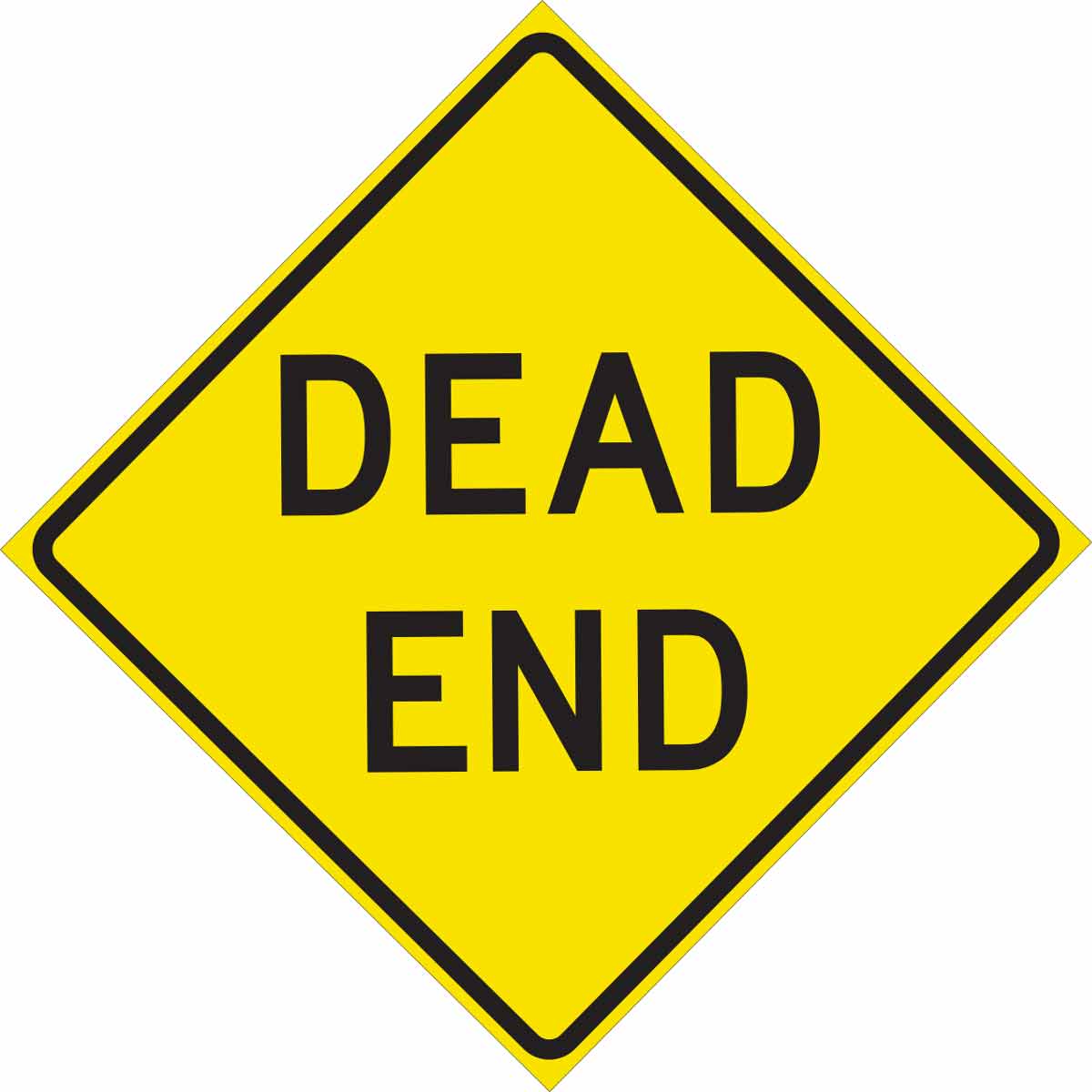 TRFC SIGN DEAD END REFL 24X24 HIP