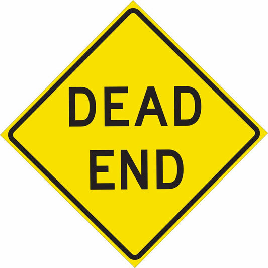 TRFC SIGN DEAD END REFL 24X24 HIP