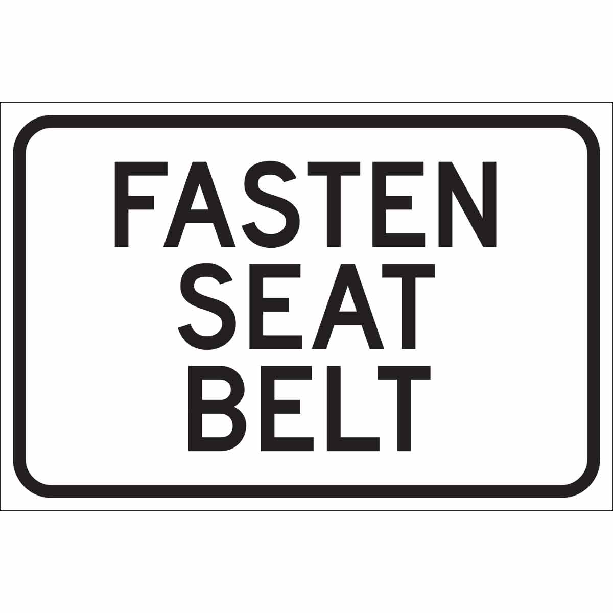 TRFC SIGN FASN SEAT BELT REFL HIP