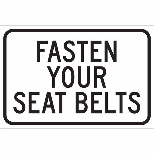 TRFC SIGN FASN SEAT BELTS REFL HIP