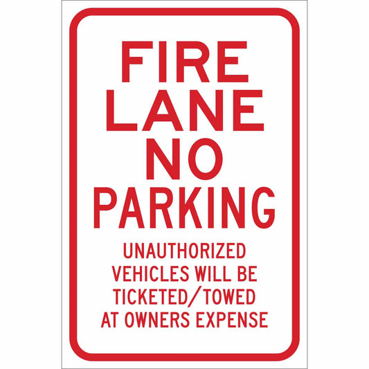 TRFC SIGN FIRE LANE REFL 18X12 HIP