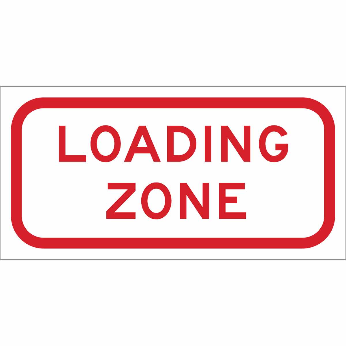 TRFC SIGN LOADING ZONE REFL HIP