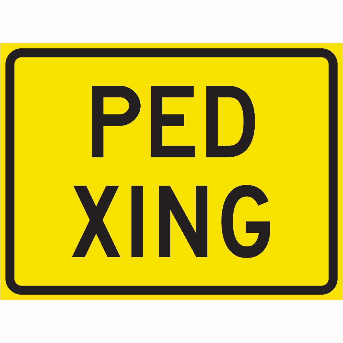 TRFC SIGN PED XING REFL 18X24 HIP