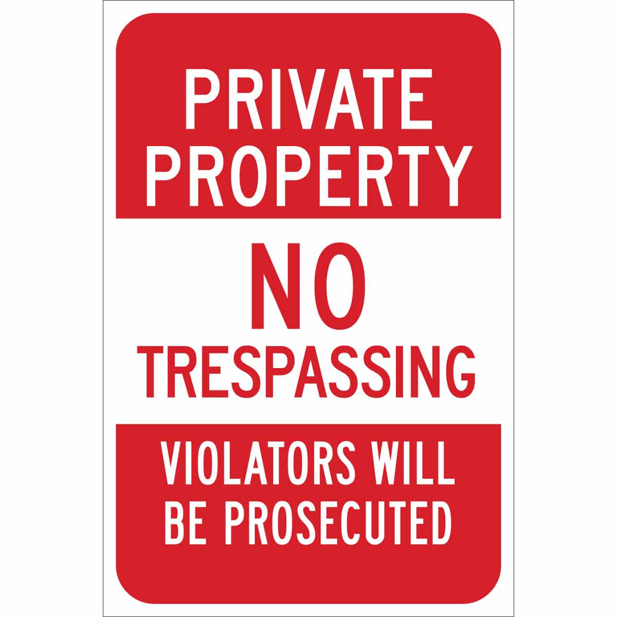 TRFC SIGN PRIVATE PROPERTY ENG