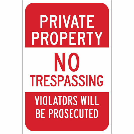 TRFC SIGN PRIVATE PROPERTY ENG
