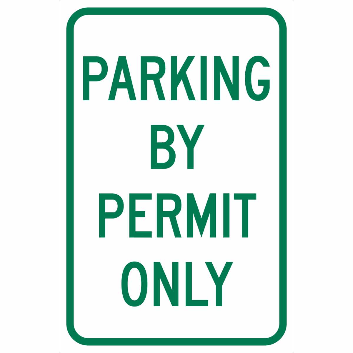 TRFC SIGN PARK BY PERMIT ONLY ENG